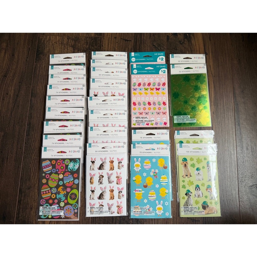 Easter and St Patrick's Day Stickers - all brand new